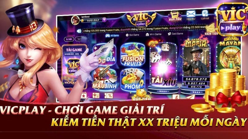 Vicplay cổng game tài xỉu xanh chín tặng khủng lên tới 688K