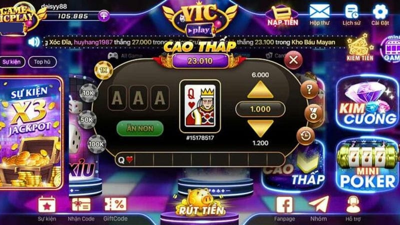 Giao diện, đồ họa tông màu Vicplay