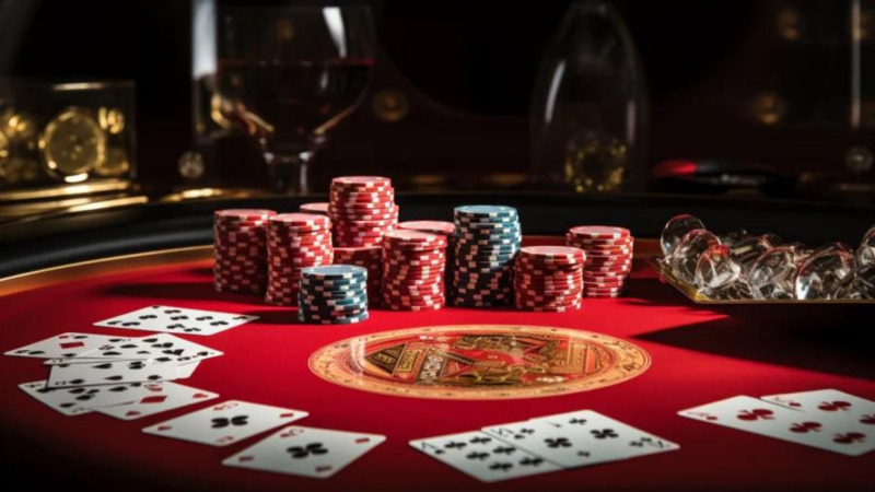 Một bàn chơi Baccarat 