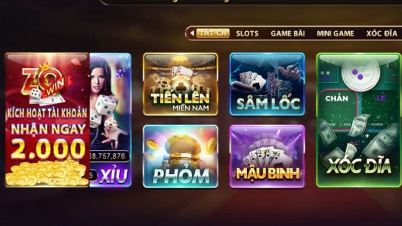 Game bài thưởng cực đã tại Zowin