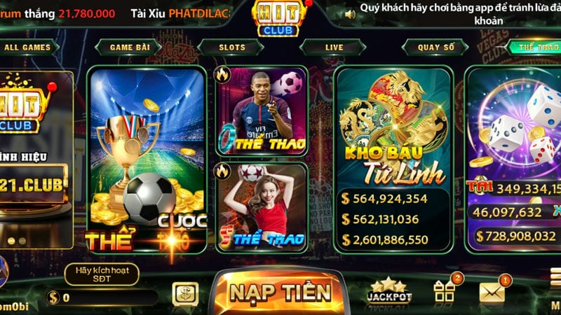 Hit Club còn là điểm dừng chân của các bộ môn thể thao khác nhau