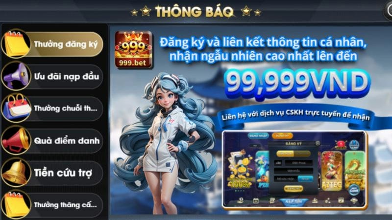 khuyến mãi hot nhất 2023 tại 999Bet