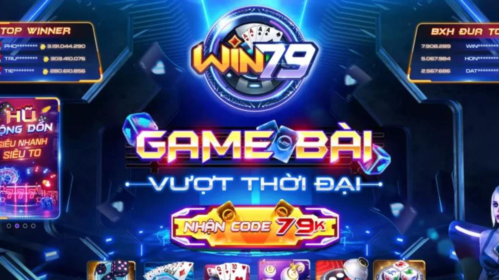 Win79 chiếm lĩnh và có sức ảnh hưởng trong lĩnh vực game bài